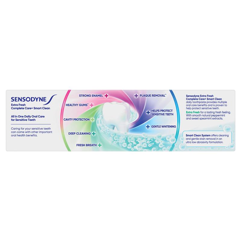 Sensodyne Toothpaste Complete Care + Smart Clean Extra Fresh 100g - GimmeNow