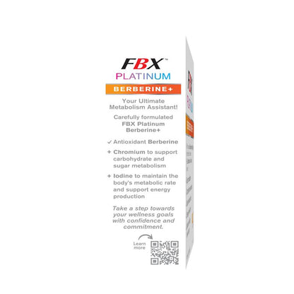 FBX Platinum Berberine+ 30 Capsules