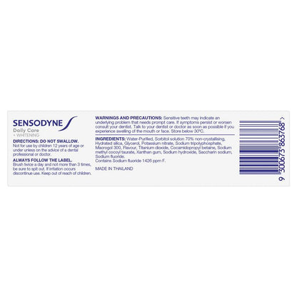 Sensodyne Toothpaste Daily Care + Whitening 50g