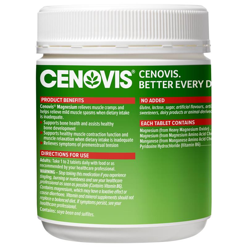 Cenovis Magnesium Value Pack 250 Tablets Exclusive Size