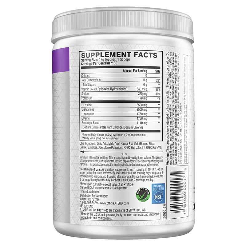 Xtend BCAA Glacial Grape 30 Serves