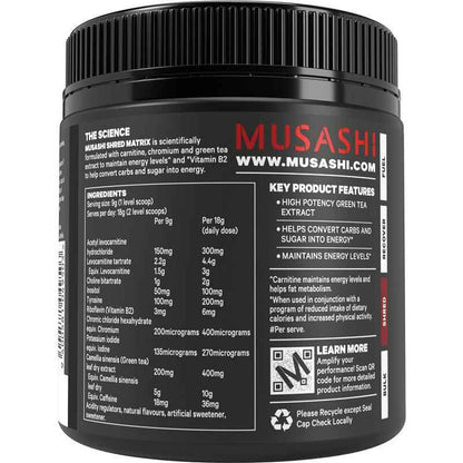 Musashi Shred Matrix Powder Passionfruit 270g
