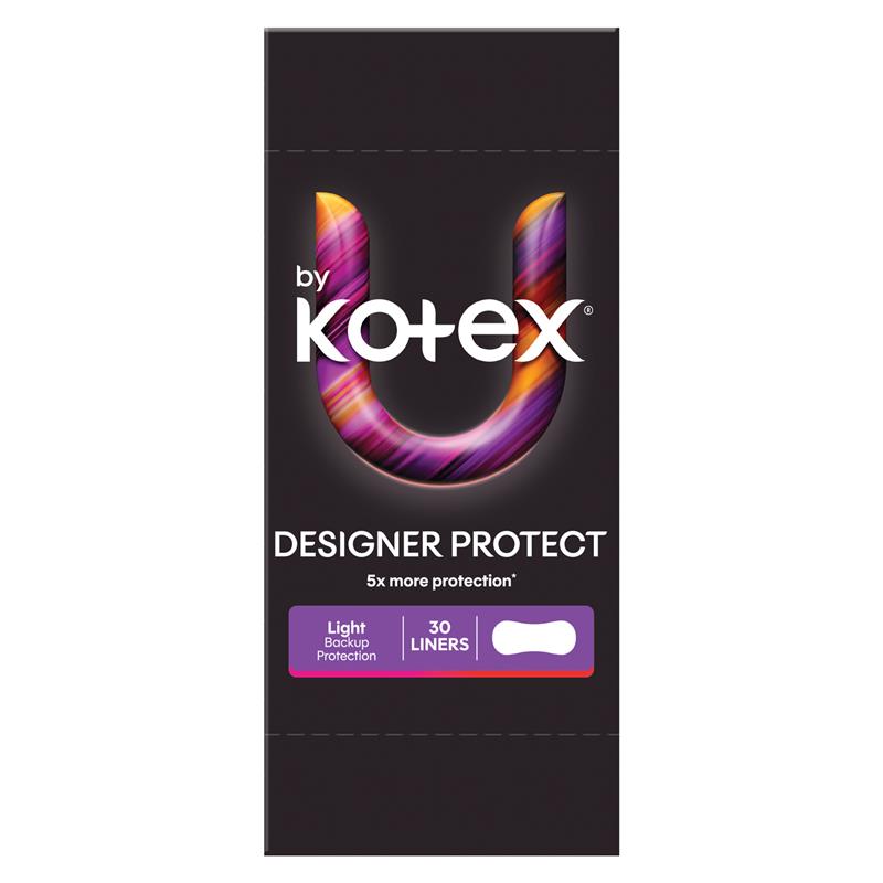 U by Kotex Designer Series Liners Protect 30 Pack
