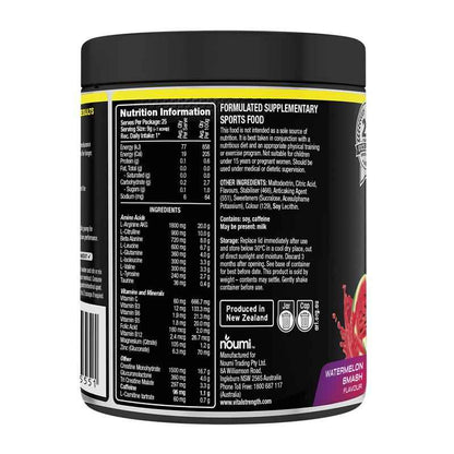 Vital Strength Pre Workout Powder Watermelon Smash 225g