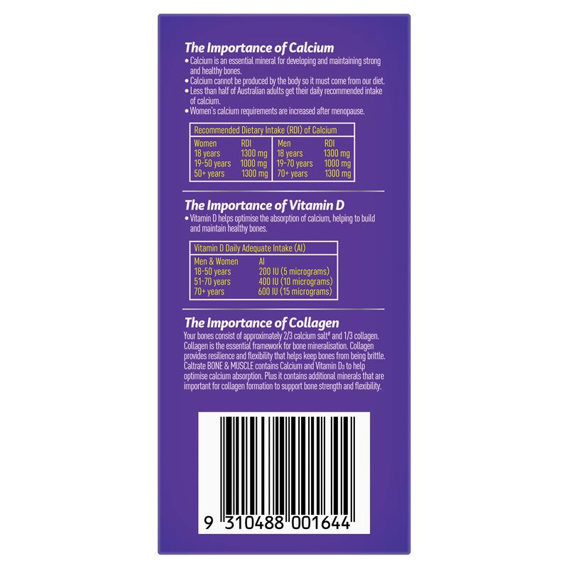 Caltrate Bone and Muscle 100 Tablets