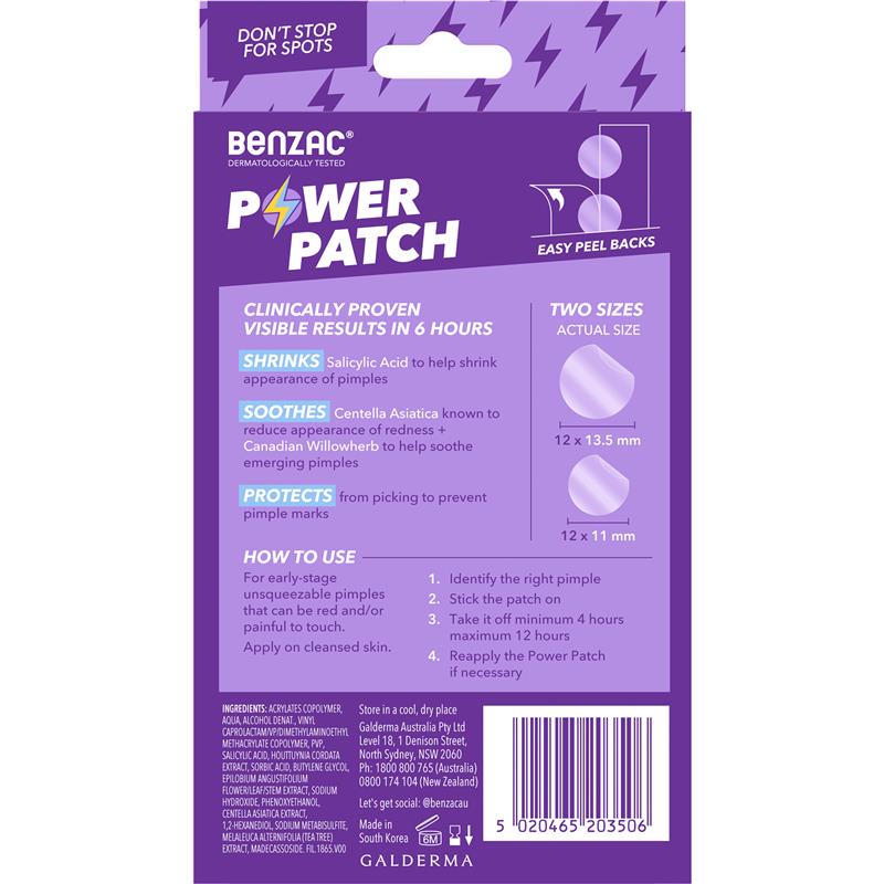 Benzac Power Patch 24 Pack - GimmeNow
