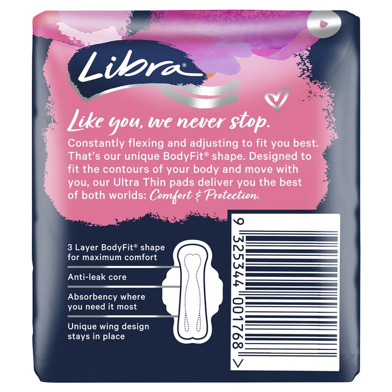 Libra Pads Ultra Thins with Wings Super 12