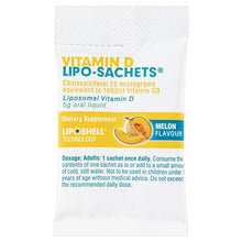 Lipo-Sachets Vitamin D Melon 5g 30 Sachets - GimmeNow