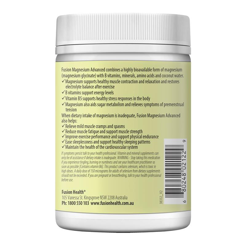 Fusion Magnesium Advanced Powder Lemon-Lime 330g