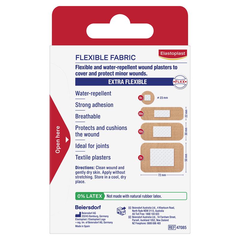 Elastoplast Flexible Fabric Strips Assorted 40 Pack