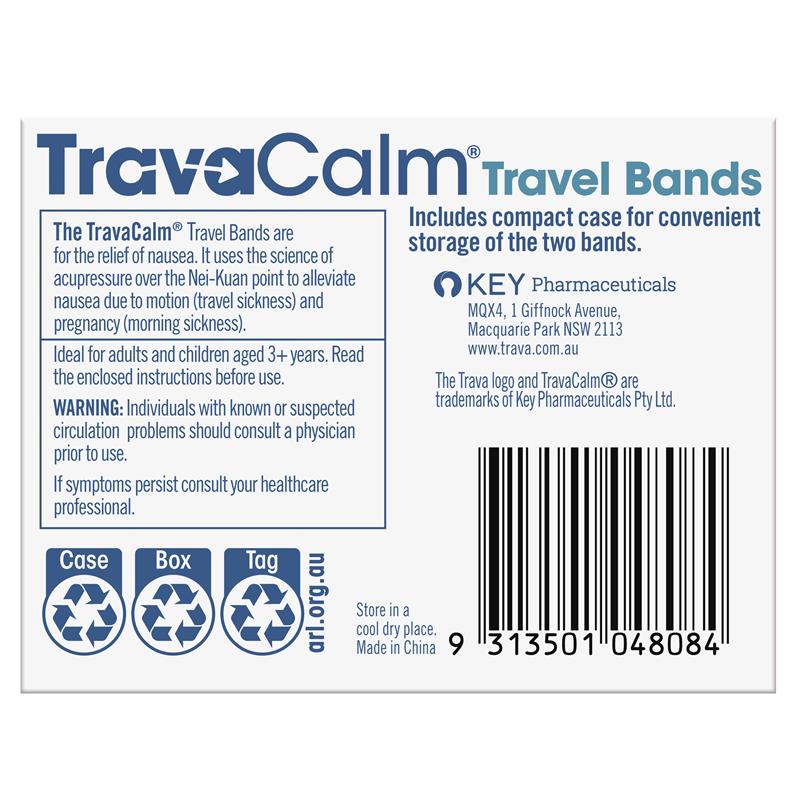 Travacalm Travel Sickness Travel Band 2 Pack