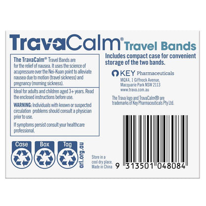 Travacalm Travel Sickness Travel Band 2 Pack