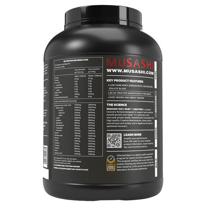 Musashi 100% Whey + Creatine Chocolate 2kg