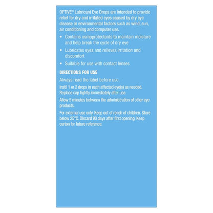 Optive Lubricant Eye Drop 15ml - GimmeNow