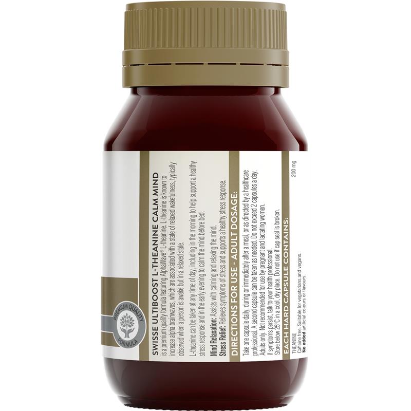 Swisse Ultiboost L-Theanine Calm Mind 50 Capsules - GimmeNow