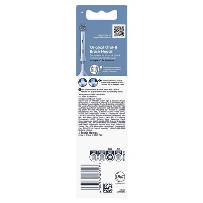 Oral B Power Toothbrush Sensitive Clean Refills 4 Pack