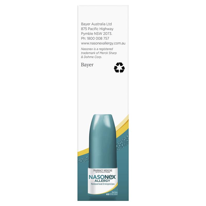 Nasonex Allergy Non-Drowsy 24 Hour Nasal Spray 65 Sprays