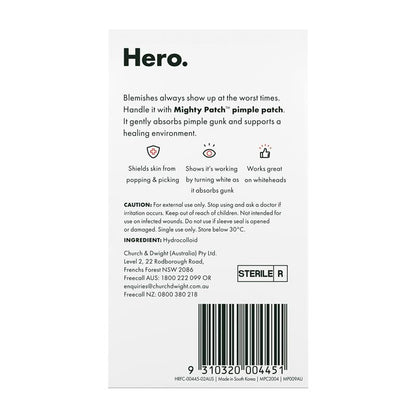 Hero Mighty Patch Duo Pimple Patches Travel Size 12 pack