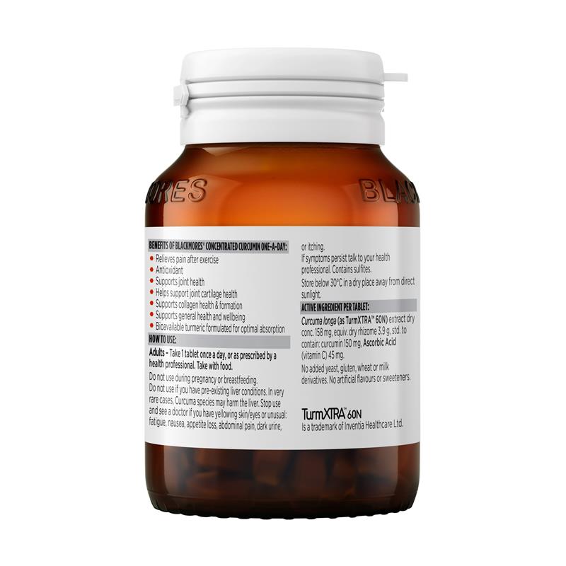 Blackmores Concentrated Curcumin One A Day 60 Tablets - GimmeNow