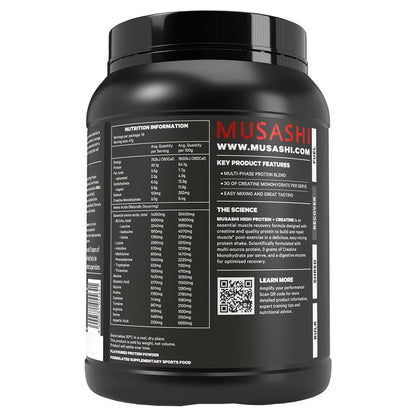 Musashi High Protein + Creatine Chocolate 900g