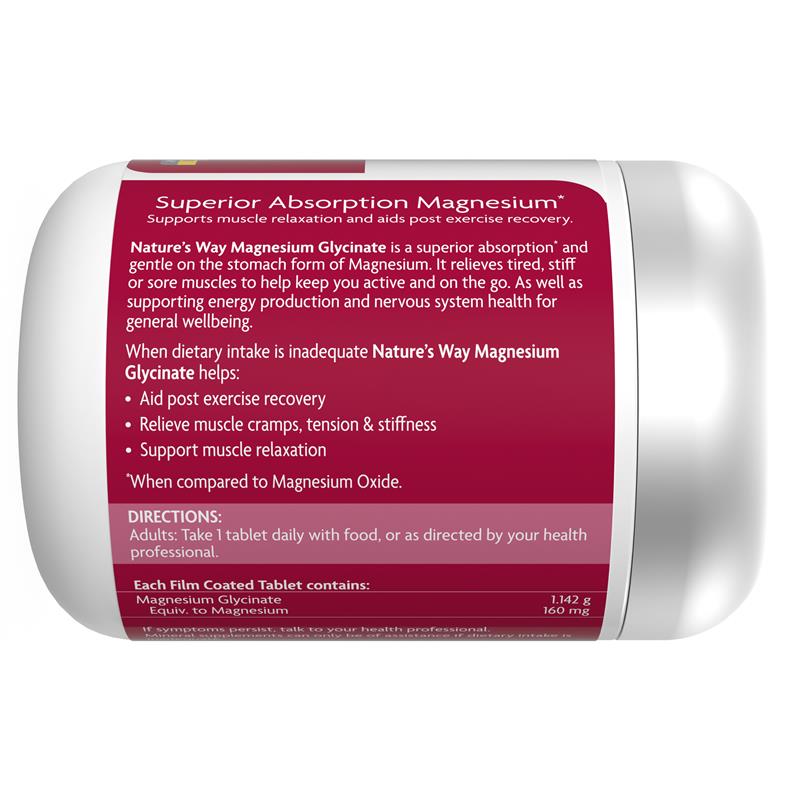 Nature's Way Magnesium Glycinate 300 Tablets