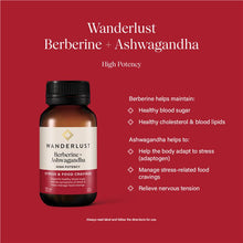 Wanderlust Berberine + Ashwagandha 120 Capsules