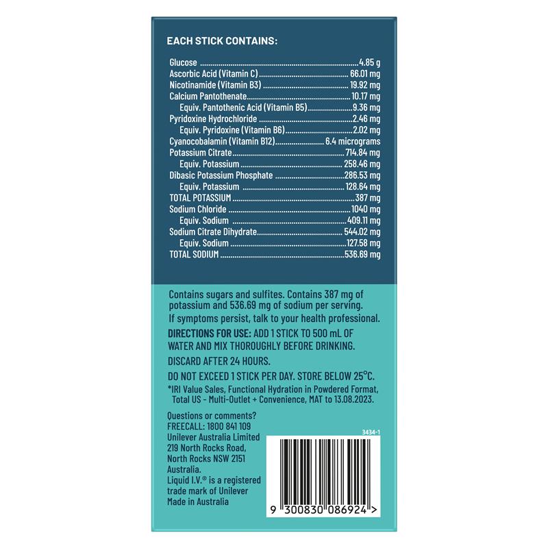 Liquid I.V. Hydration Passionfruit 10 Sachets