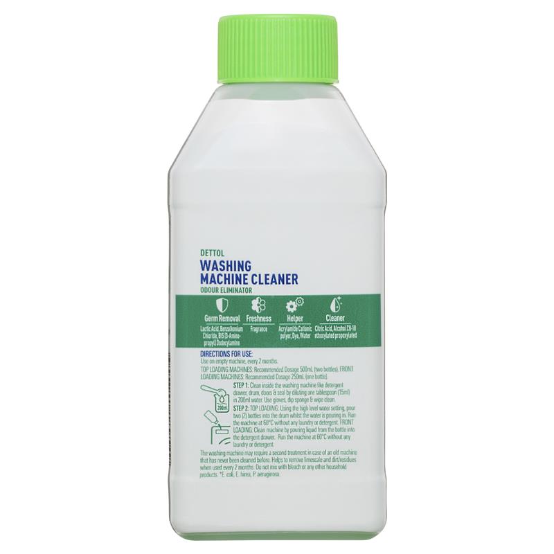 Dettol Washing Odour Eliminator Machine Cleaner 250ml