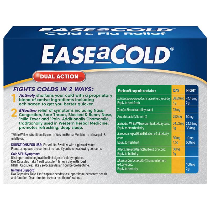 Ease a Cold Cold & Flu Day & Night 24 Capsules