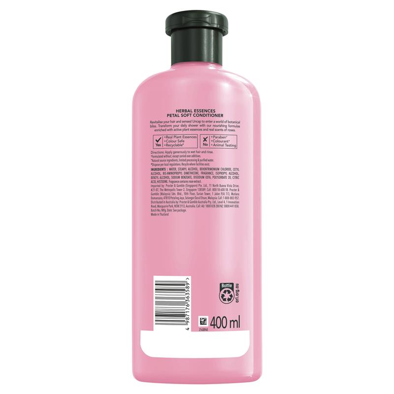 Herbal Essences Conditioner Petal Soft Rose Haircare 400ml