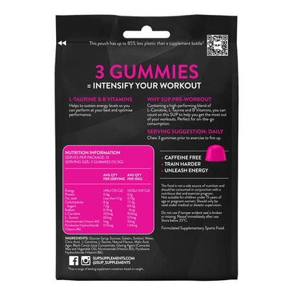 SUP Pre-Workout Gummies Strawberry 40