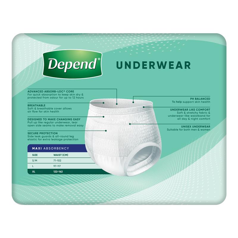 Depend Expert Care Incontinence Underwear Maxi XL 10 Pack