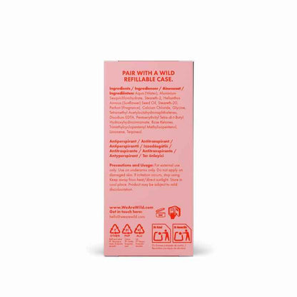Wild Deodorant Antiperspirant Roll On Refill Honey & Cactus Flower 50ml