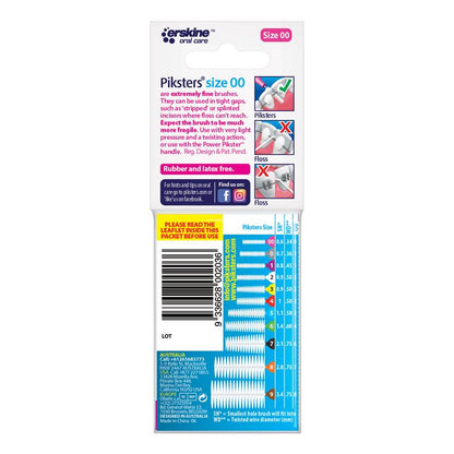 Piksters Interdental Brushes Size 00 Pink 10 Pack