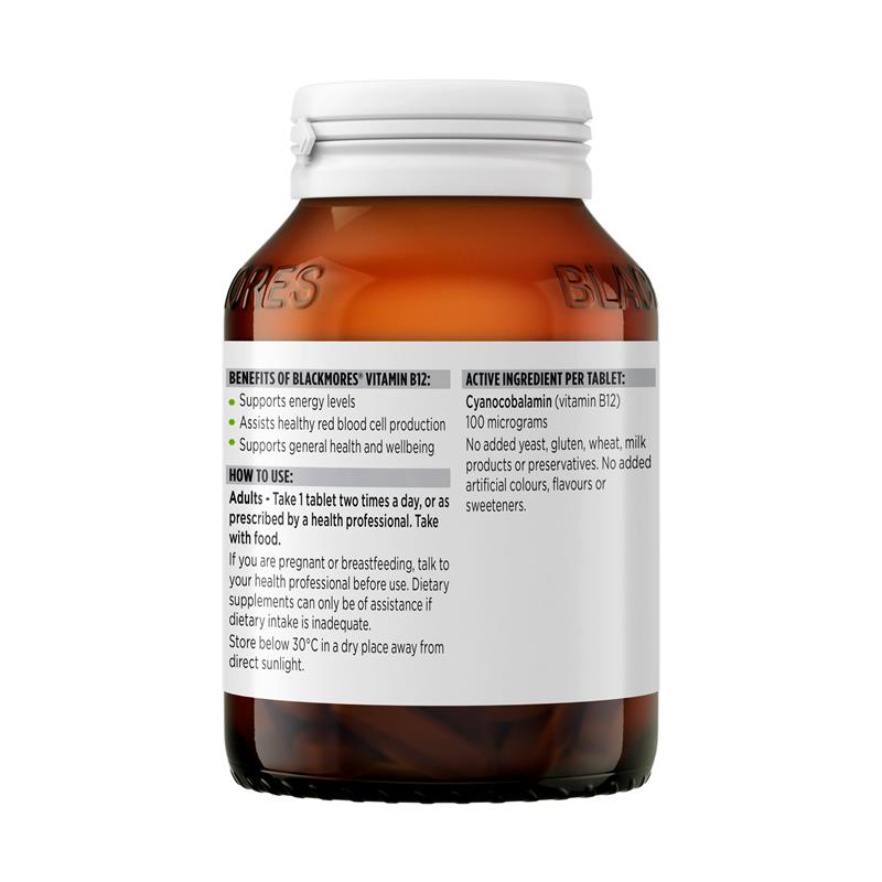 Blackmores B12 100MCG 150 Tablets