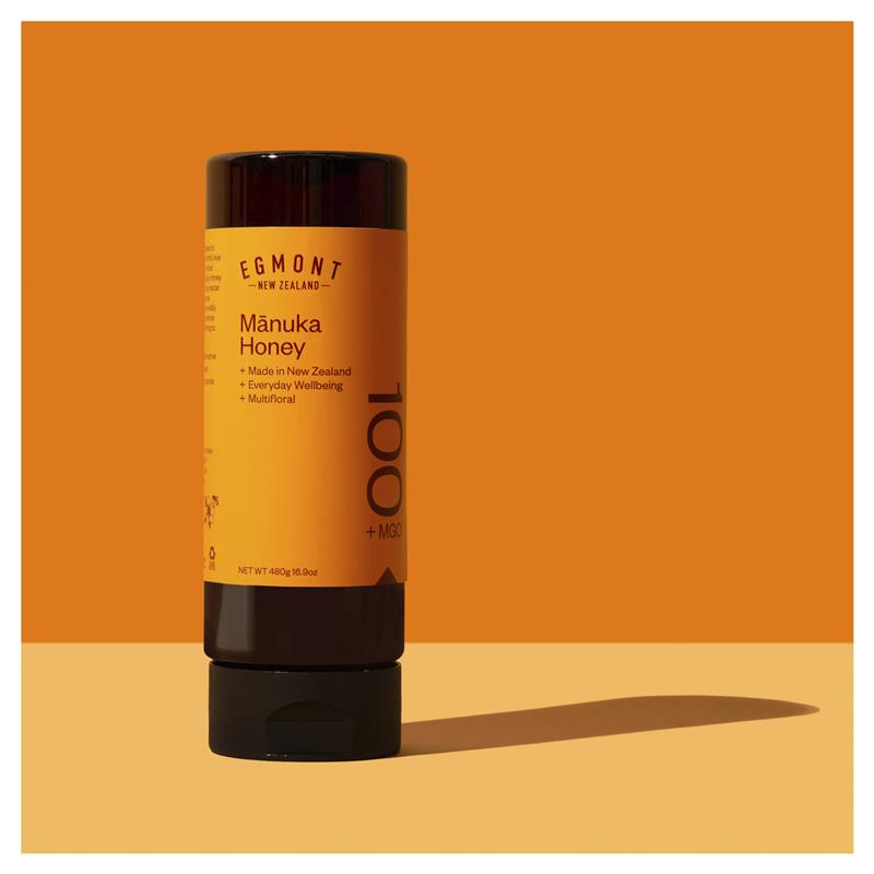 Egmont Honey MGO 100+ Multifloral Manuka Honey (Squeeze) 480g