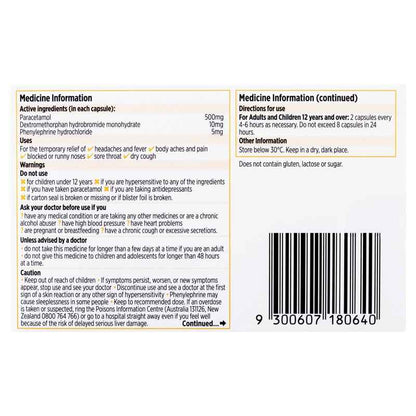 Codral PE Multi Action 48 Capsules Pack