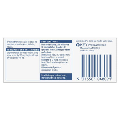 Travacalm Ginger 30 Tablets