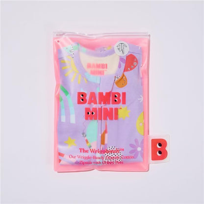 Bambi Mini Co. Wrigglesuit 0 Newborn Pastel Lilac