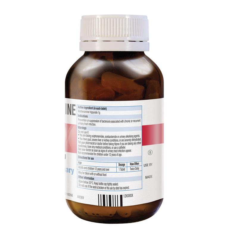 Hiprex 1g Tablets 100 (S3)