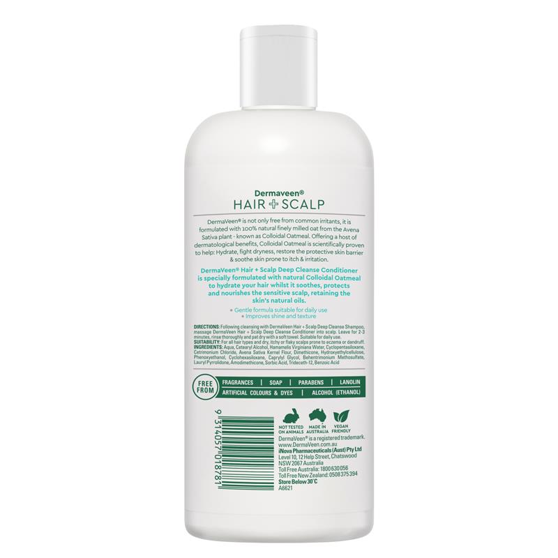 DermaVeen Hair + Scalp Deep Cleanse  Conditioner 500ml