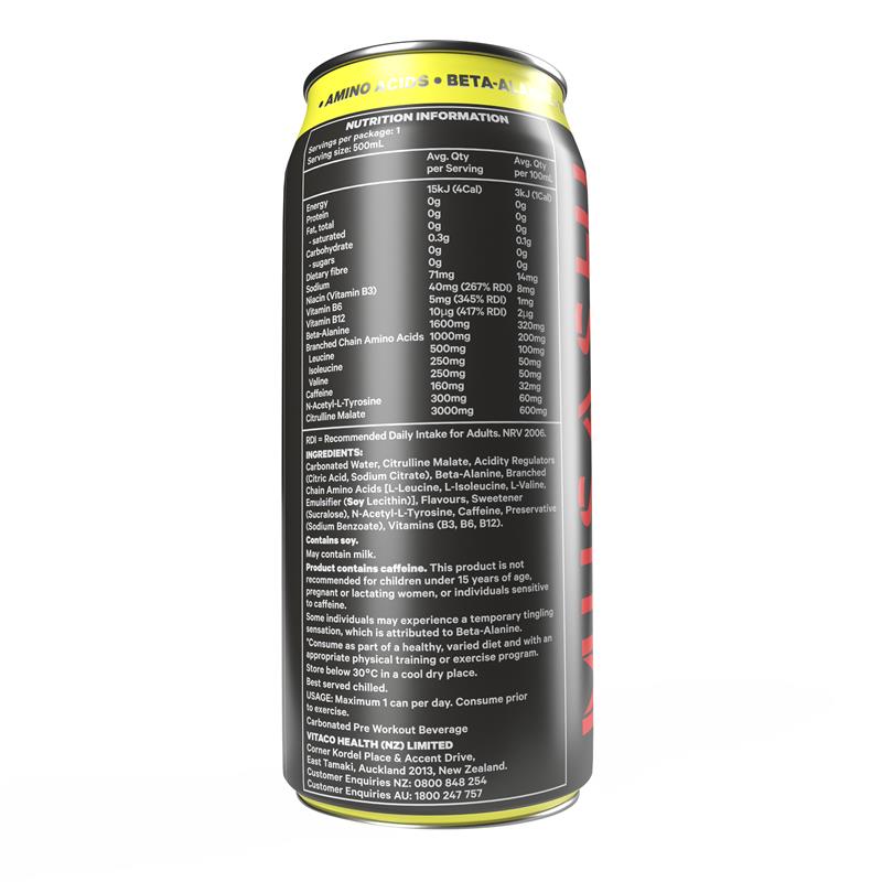 Musashi Energy Lemonade 500ml