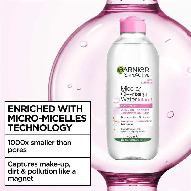 Garnier SkinActive Micellar Cleansing Water For All Skin Types 400ml