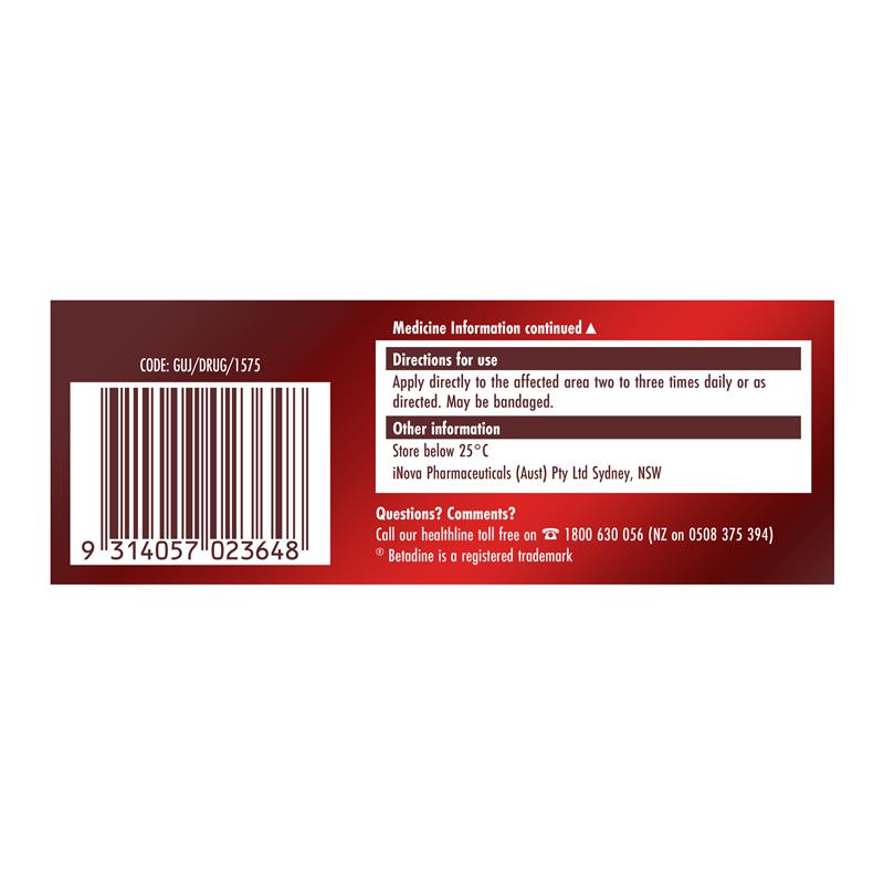 Betadine Antiseptic First Aid Cream 45g