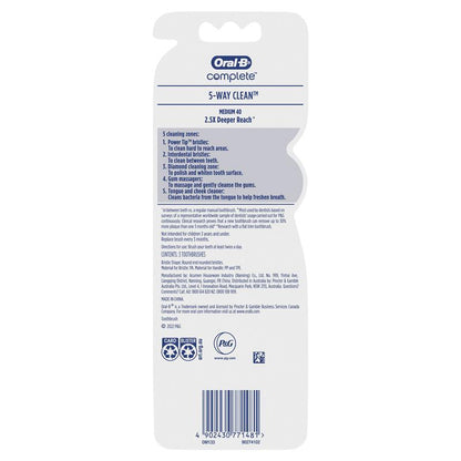 Oral B Toothbrush Complete 5 Way Clean Medium 3 Pack