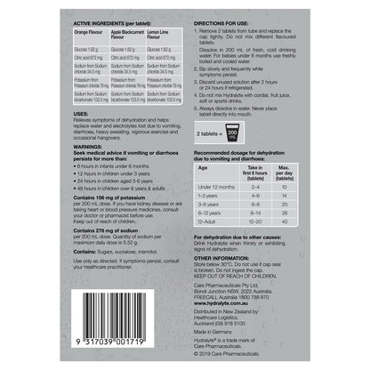 Hydralyte Electrolyte Effervescent Multi-Flavour 60 Tablets Exclusive Size - GimmeNow