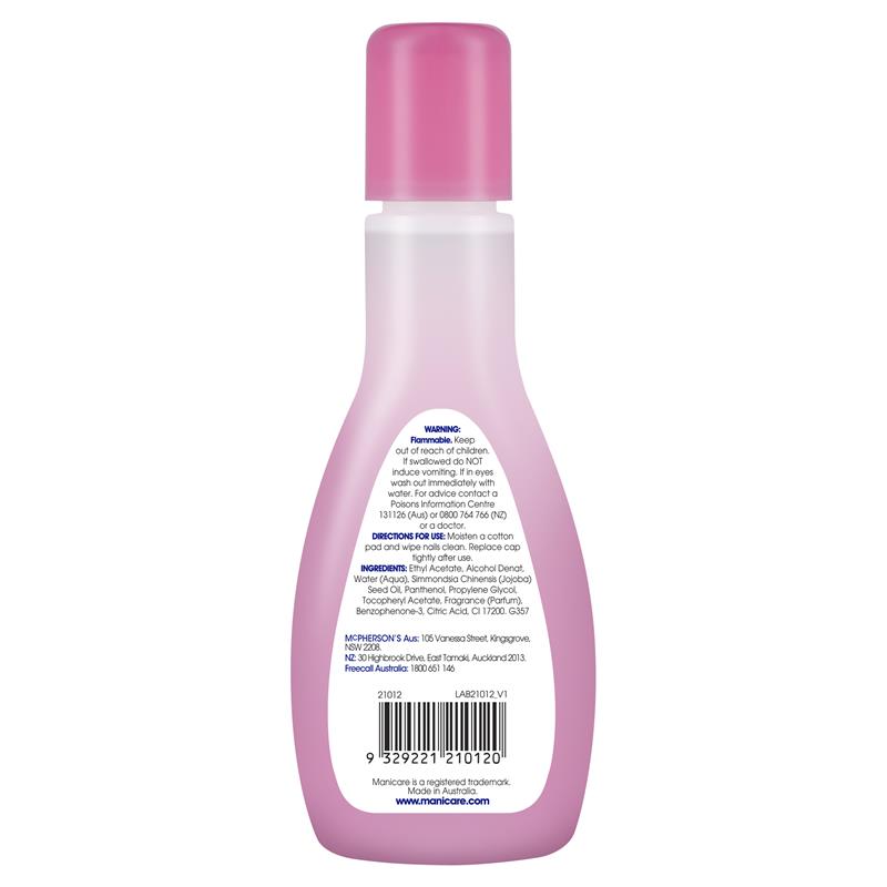 Manicare Nail Polish Remover Acetone Free 200ml