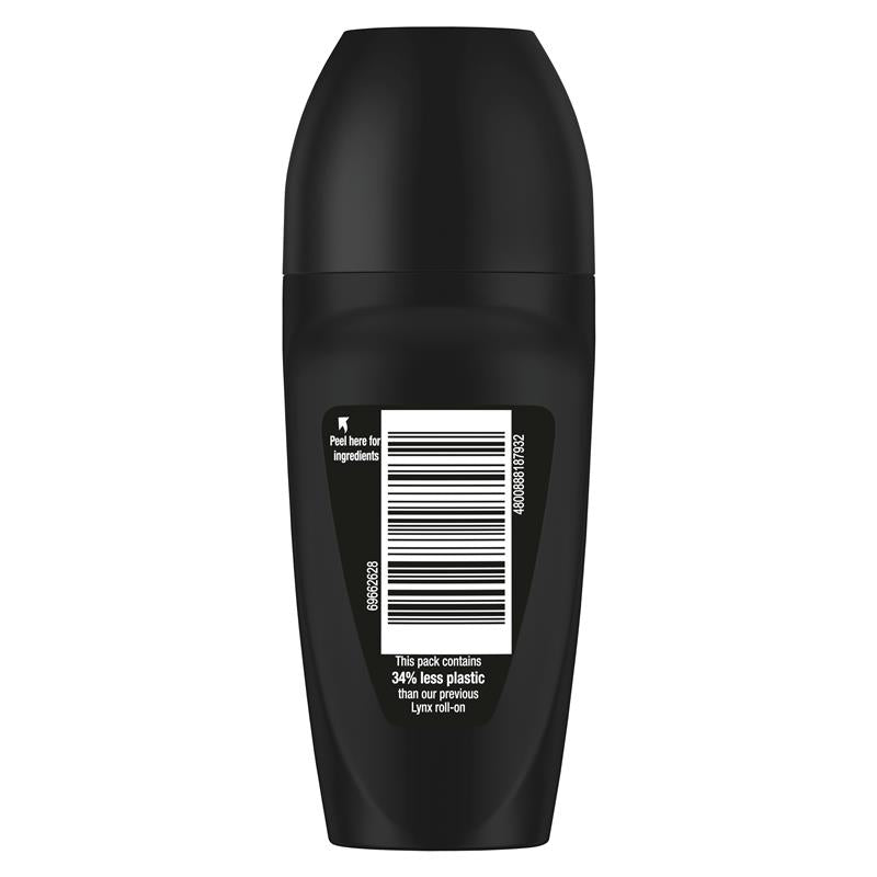 Lynx Deodorant Antiperspirant Roll On Black 50ml