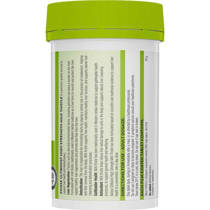 Swisse Ultiboost High Strength Milk Thistle 180 Tablets