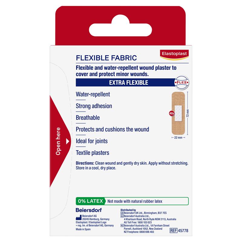 Elastoplast Flexible Fabric Strips 40 Pack